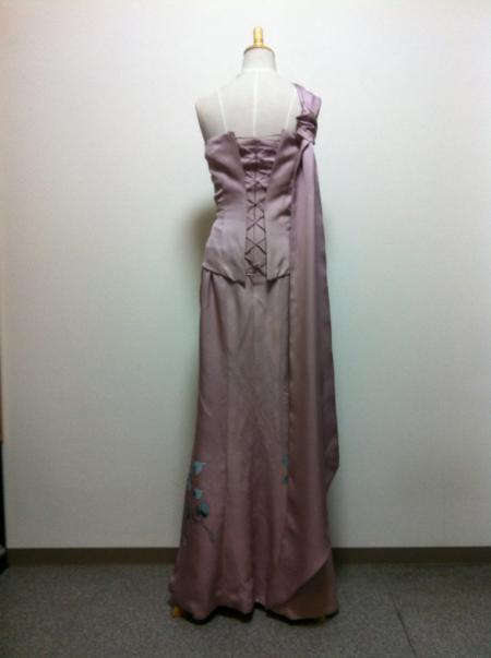 Kimono Dress Light Purple Tsukesage [Floral]1