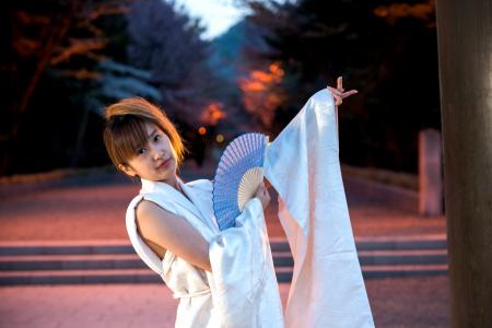 Kimono Dress White white-kimono [Crane]8