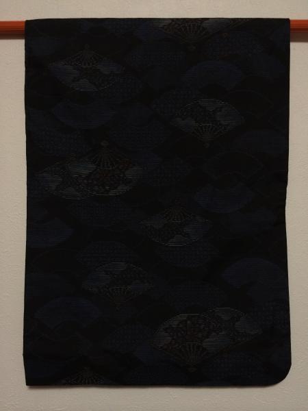 Kimono Dress Navy Blue Oshima Tsumugi [Fan]19