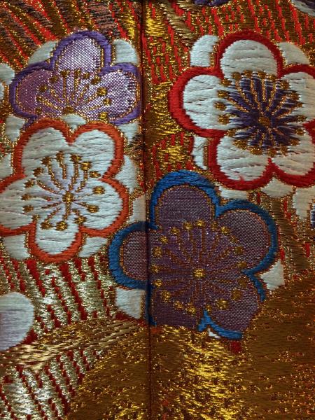 Kimono Dress Red Uchikake [Crane Floral]4
