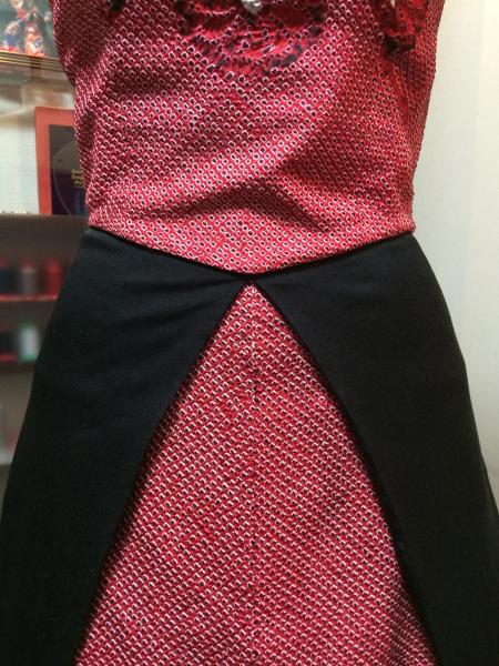 Kimono Dress Red Black [Floral]26