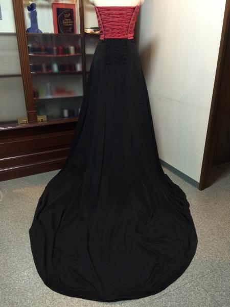 Kimono Dress Red Black [Floral]37