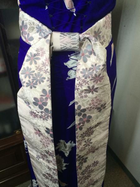 Kimono Dress Purple Komon [Floral]10