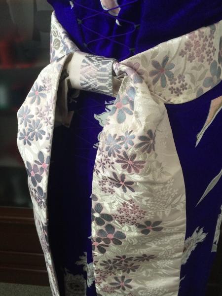 Kimono Dress Purple Komon [Floral]11