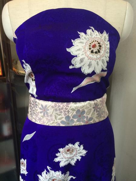 Kimono Dress Purple Komon [Floral]28