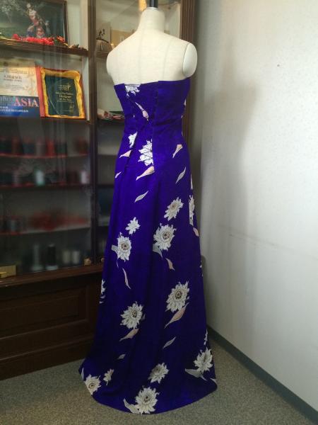 Kimono Dress Purple Komon [Floral]21