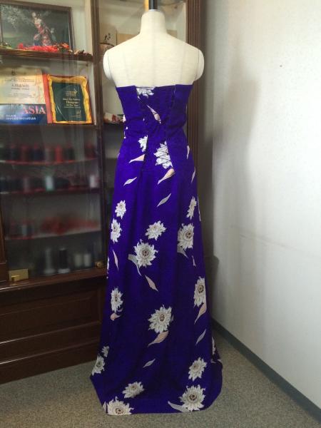Kimono Dress Purple Komon [Floral]22