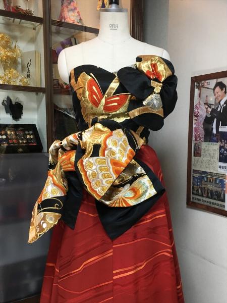 Kimono Dress Red Obi Court23
