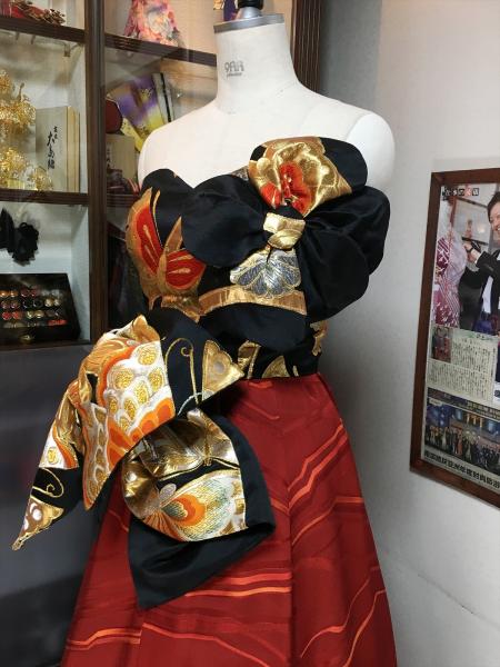 Kimono Dress Red Obi Court27