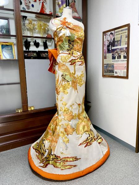 Japanese Kimono Dress Uchikake [Crane]63