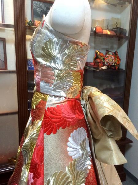 Kimono Dress Red Uchikake [Floral]20