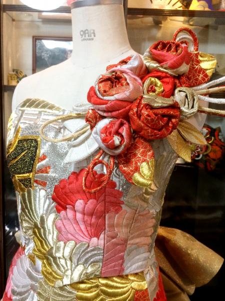 Kimono Dress Red Uchikake [Floral]27