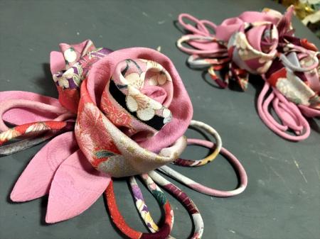 Kimono Dress Pink Furisode [Floral]27
