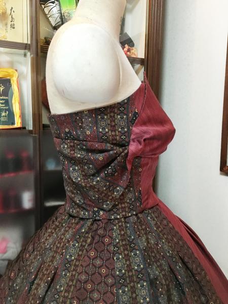 Kimono Dress Purple Komon [pattern]6