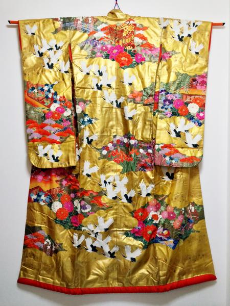 Kimono Dress Gold Uchikake [Crane]18