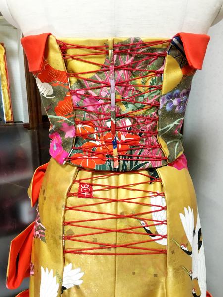 Kimono Dress Gold Uchikake [Crane]11
