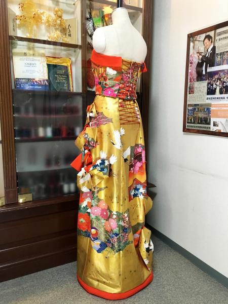 Kimono Dress Gold Uchikake [Crane]12