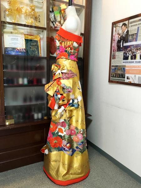 Kimono Dress Gold Uchikake [Crane]14