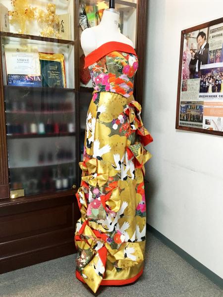 Kimono Dress Gold Uchikake [Crane]3