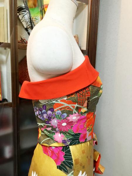 Kimono Dress Gold Uchikake [Crane]6