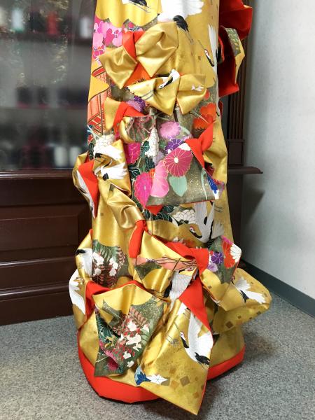 Kimono Dress Gold Uchikake [Crane]7