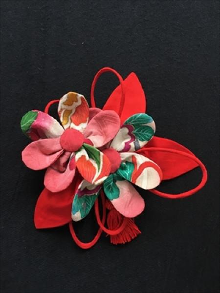 Kimono Dress Red Furisode [Floral]31