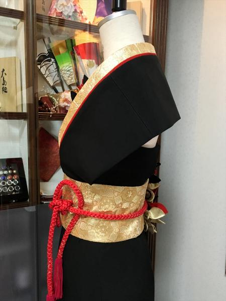 Kimono Dress Black Tomesode [Floral]16