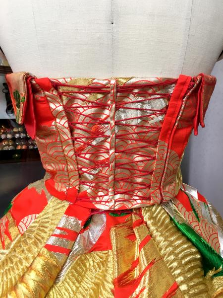 Kimono Dress Red Uchikake [Crane]31