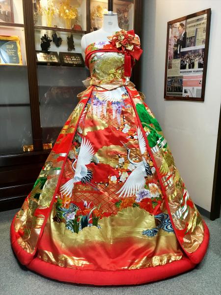 Kimono Dress Red Uchikake [Crane]17