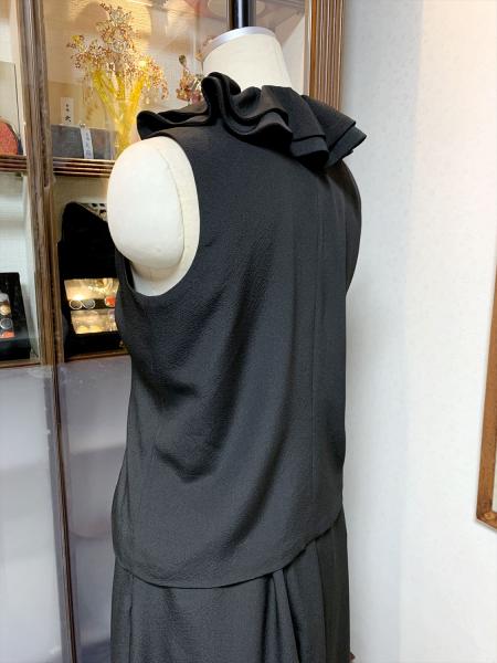 着物ドレス 黒・橙 留袖 [宝船]8