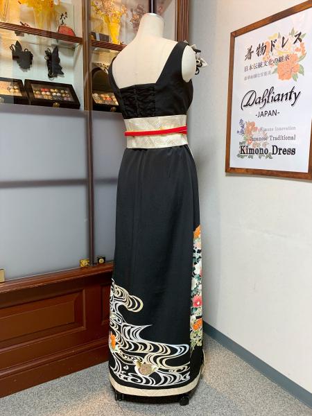 Japanese Kimono Dress Tomesode Two piece [Floral]13