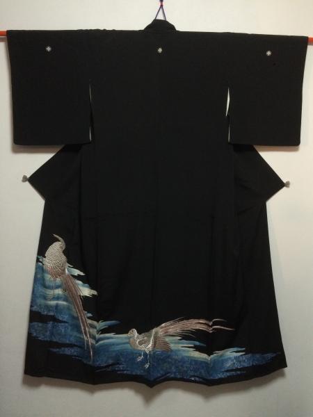Tomesode Dress Black Two piece [Bird]23