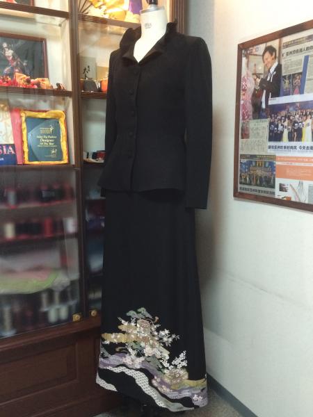 Tomesode Dress Black Two piece [Average]3