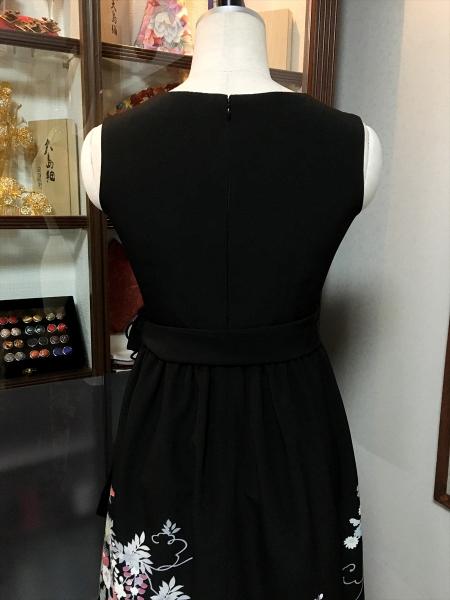 Tomesode Dress Black One piece type [Floral]10