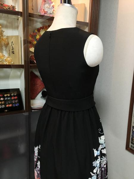 Tomesode Dress Black One piece type [Floral]12