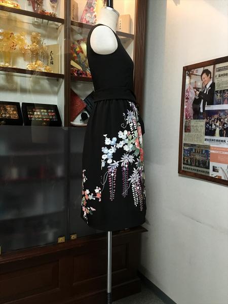Tomesode Dress Black One piece type [Floral]13