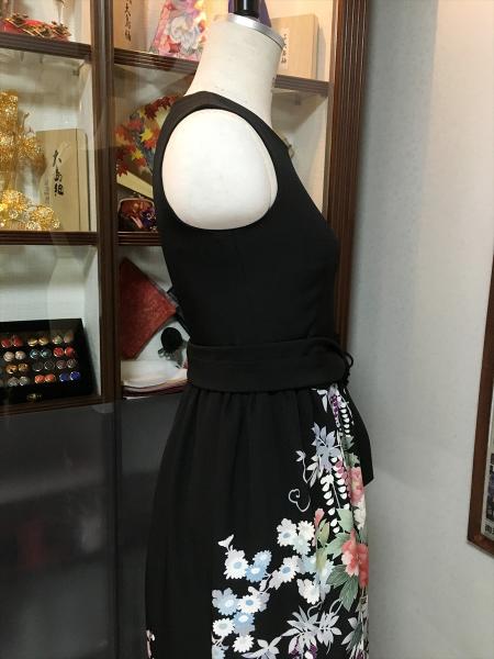 Tomesode Dress Black One piece type [Floral]14