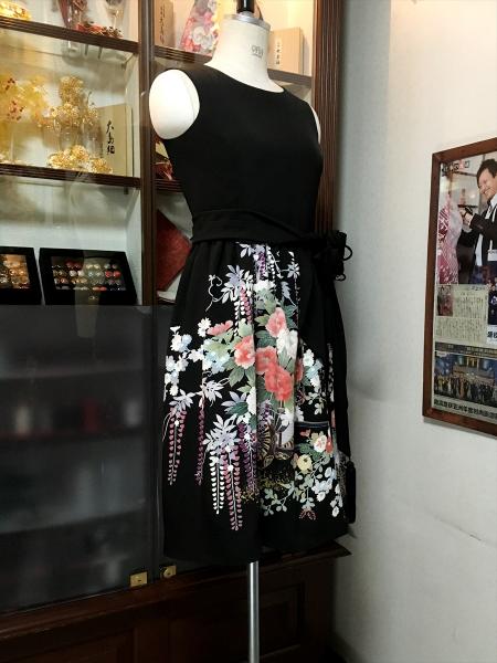 Tomesode Dress Black One piece type [Floral]15