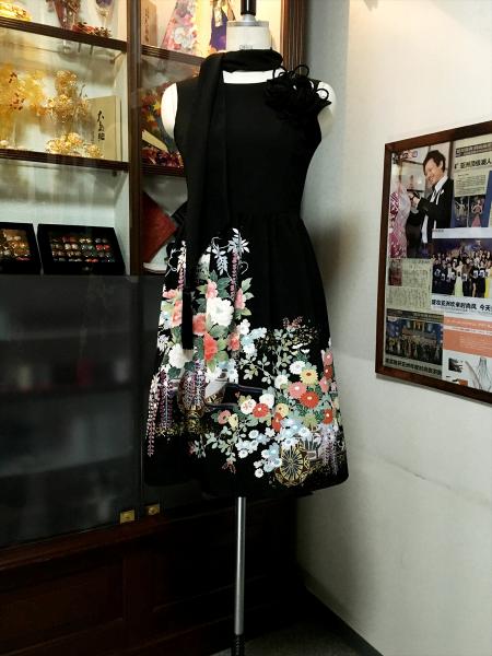 Tomesode Dress Black One piece type [Floral]22