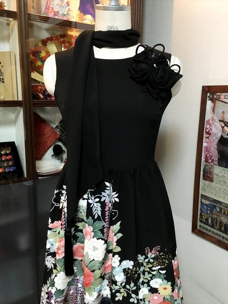 Tomesode Dress Black One piece type [Floral]23