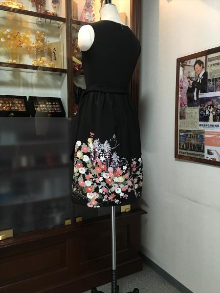 Tomesode Dress Black One piece type [Floral]7