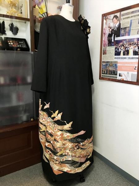 Tomesode Dress Black One piece type [Floral]17