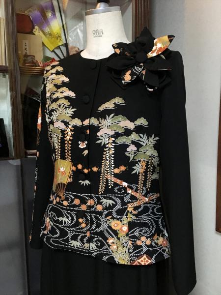 Tomesode Dress Black [Floral]21