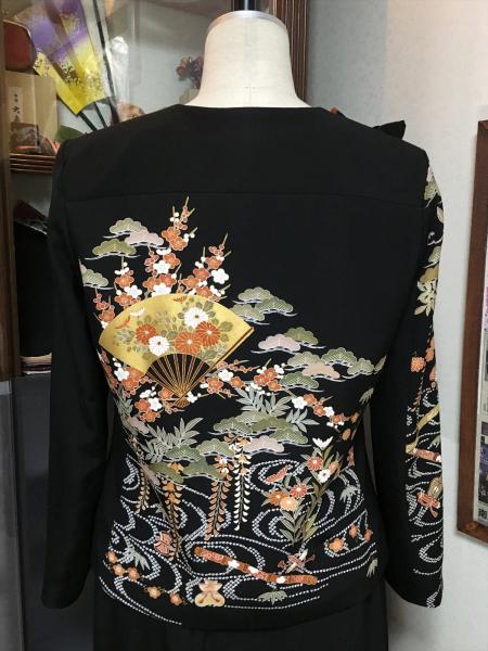 Tomesode Dress Black [Floral]11