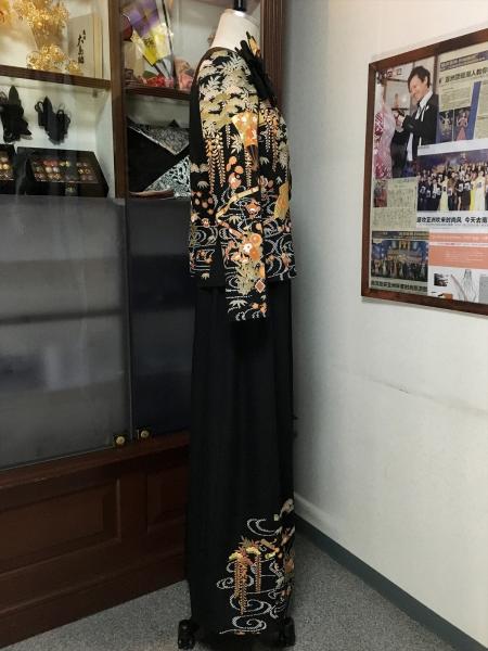 Tomesode Dress Black [Floral]6