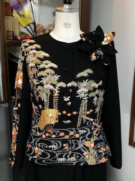 Tomesode Dress Black [Floral]20