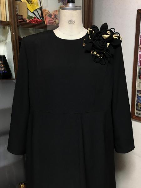 Tomesode Dress Black One piece type [Floral,Fan]2