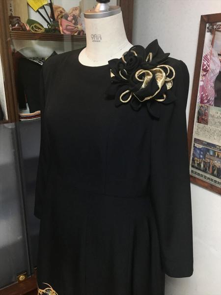 Tomesode Dress Black One piece type [Bird]20