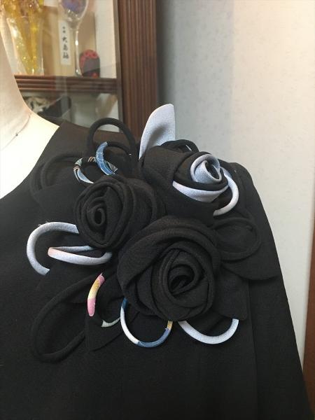 Tomesode Dress Black Two piece [Floral]19