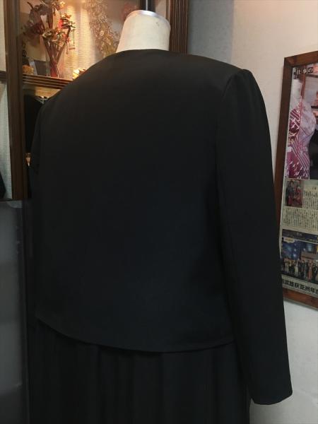 留袖ドレス 黒 [花]38